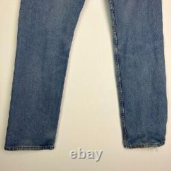 Vintage Levis 501 Jeans 30 x 30 USA Made 90s Stonewash Straight Blue Red Tab
