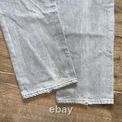 Vintage Levis 501 Jeans 33 Waist Leg 30 Grey 1980s Levis 501s