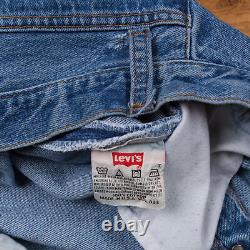 Vintage Levis 501 Jeans 42 x 29 USA Made 90s Stonewash Straight Blue Red Tab