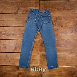 Vintage Levis 501 XX Jeans 25 x 30 USA Made 90s Stonewash Straight Blue Denim