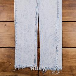 Vintage Levis 505 Jeans 28 x 32 USA Made 90s Acid Wash Straight Blue Denim