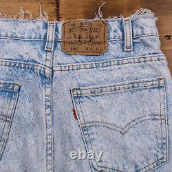 Vintage Levis 505 Jeans 30 x 30 USA Made 90s Acid Wash Straight Blue Denim