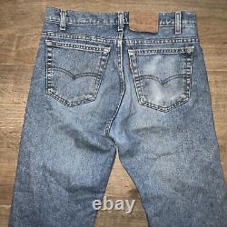 Vintage Levis 505 Jeans 33 Waist Leg 28 Raw Hems
