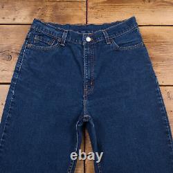 Vintage Levis 512 Jeans 30 x 32 USA Made Dark Wash Tapered Blue Womens Red Tab