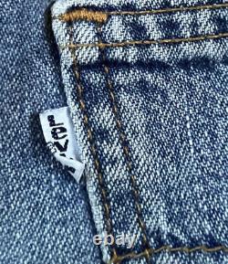 Vintage Levis 512 Jeans Juniors Size 14 White Tab 24X27 Wide Leg Made In USA
