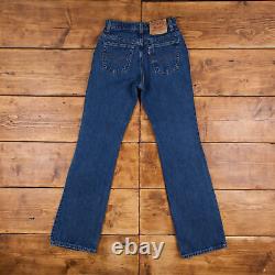 Vintage Levis 517 Jeans 27 x 34 USA Made 90s Stonewash Bootcut Blue Womens