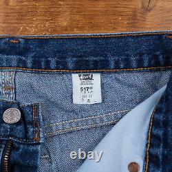 Vintage Levis 517 Jeans 29 x 34 USA Made 90s Stonewash Bootcut Blue Womens