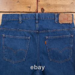 Vintage Levis 519 Jeans 34 x 28 Talon Zipper USA Made 70s Medium Wash Straight