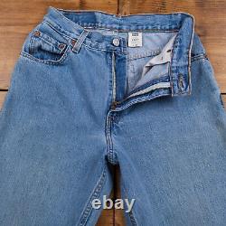 Vintage Levis 550 Jeans 26 x 33 Stonewash Tapered Blue Womens Red Tab Denim