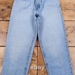 Vintage Levis 550 Jeans 27 x 30 USA Made 90s Stonewash Tapered Blue Womens