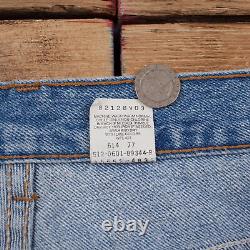 Vintage Levis 550 Jeans 28 x 29 USA Made Stonewash Tapered Blue Womens Red Tab