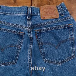 Vintage Levis 550 Jeans 28 x 30 Stonewash Tapered Blue Womens Red Tab Denim