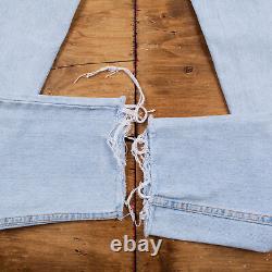 Vintage Levis 550 Jeans 28 x 32 USA Made 90s Stonewash Tapered Blue Womens