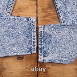 Vintage Levis 550 Jeans 29 x 30 USA Made 90s Acid Wash Tapered Blue Orange Tab