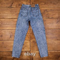 Vintage Levis 550 Jeans 29 x 32 USA Made 90s Acid Wash Tapered Blue Womens