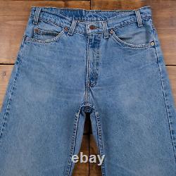 Vintage Levis 555 Jeans 32 x 29 USA Made 90s Stonewash Straight Blue Denim