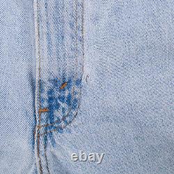Vintage Levis 560 Jeans 28 x 33 USA Made 90s Stonewash Tapered Blue Womens
