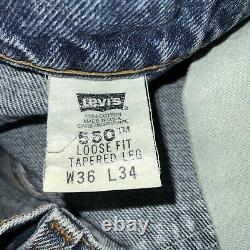 Vintage Levis 560 Jeans 36 Waist Leg 34 1990s Orange Tab Vintage Levis
