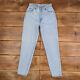 Vintage Levis 921 Jeans 28 x 32 USA Made 90s Stonewash Tapered Blue Womens