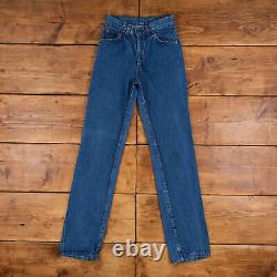 Vintage Levis Jeans 25 x 33 80s Stonewash Straight Blue Womens Denim