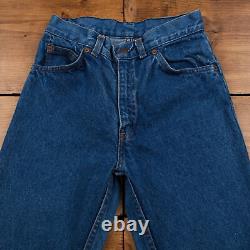 Vintage Levis Jeans 25 x 33 80s Stonewash Straight Blue Womens Denim