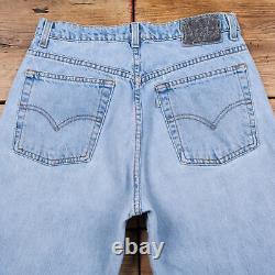 Vintage Levis Silver Tab Loose Jeans 30 x 33 90s Stonewash Straight Blue Denim