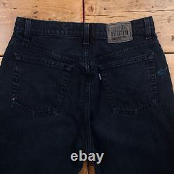 Vintage Levis Silver Tab Loose Jeans 31 x 30 USA Made 90s Dark Wash Tapered