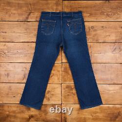 Vintage Levis for Men Jeans 34 x 29 Talon Zipper Skosh More Room 70s Dark Wash